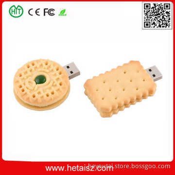 Cookie Shape USB Flash Drive, Food Shape USB 1GB Cheap, Sandwich Biscuit USB Pormo Gift USB Custom Logo